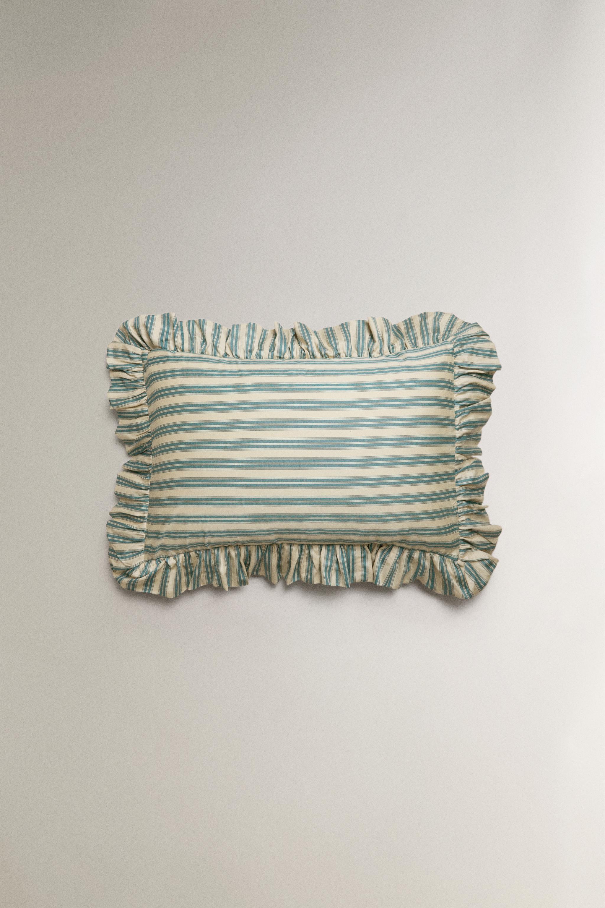 STRIPED RUFFLE PILLOWCASE | KATHARINE POLE